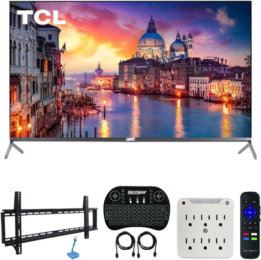 TCL 55R625 55-inch 4K QLED Roku Smart TV Bundle