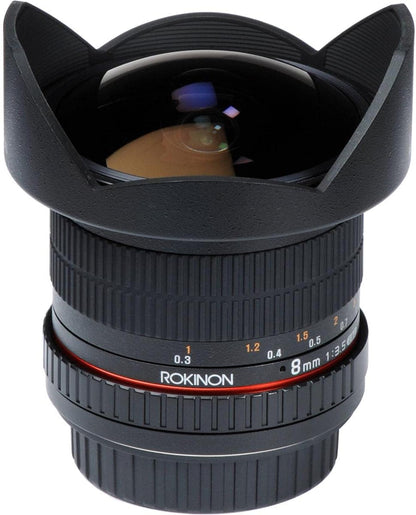 Rokinon HD8M-N 8mm f/3.5 HD Fisheye Lens