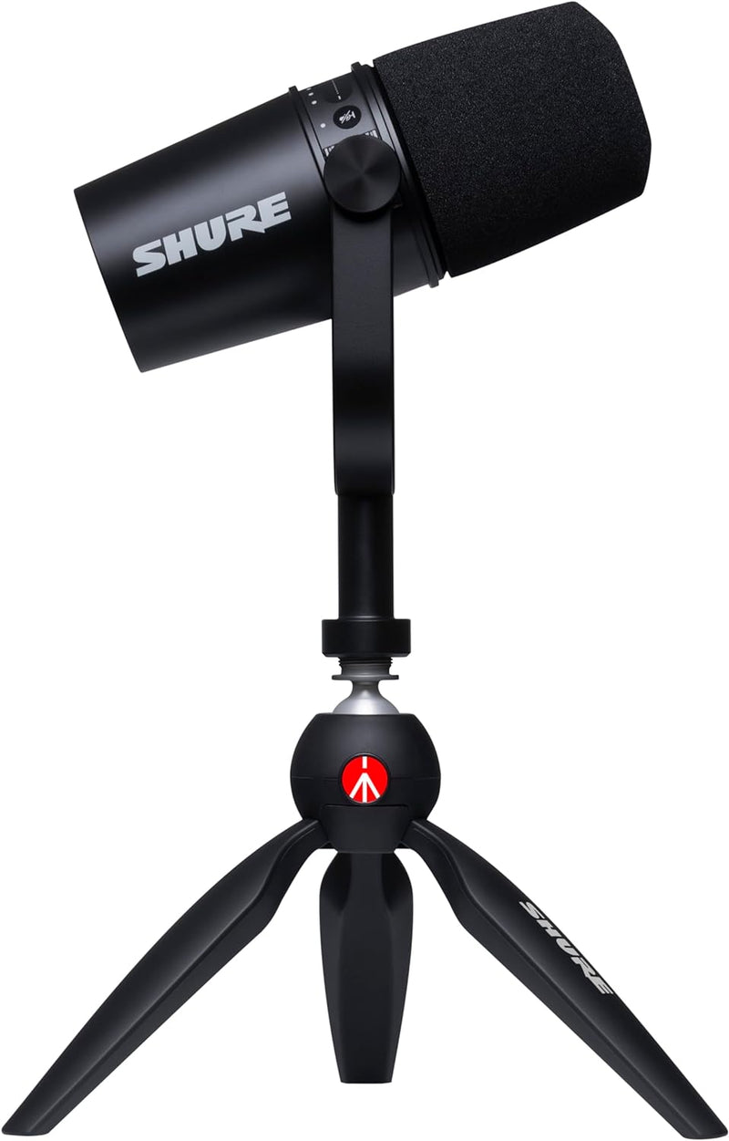 Shure MV7-K-BNDL USB Podcast Microphone with Tripod — main product image
