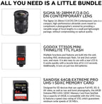 Sigma 16-28mm f/2.8 DG DN Sony E-Mount Lens Bundle