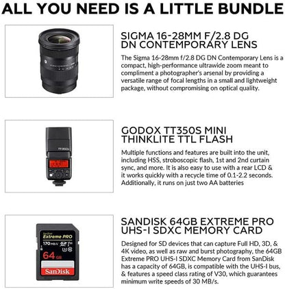 Sigma 16-28mm f/2.8 DG DN Sony E-Mount Lens Bundle