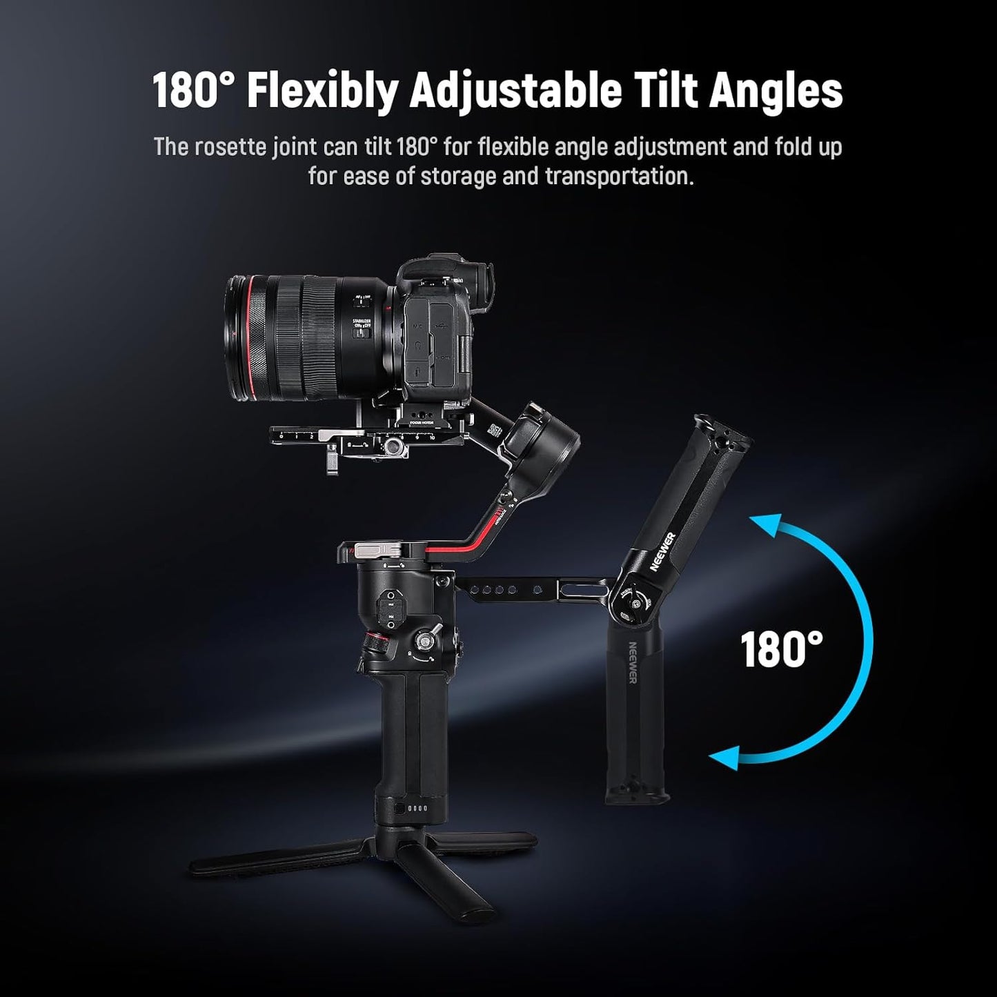 Neewer 10104118 Gimbal Sling: DJI Ronin Handle Grip with NATO Rail