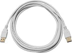 Monoprice 108612 10ft USB 2.0 A Male to A Male Cable White