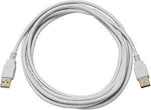 Monoprice 108612 10ft USB 2.0 A Male to A Male Cable White
