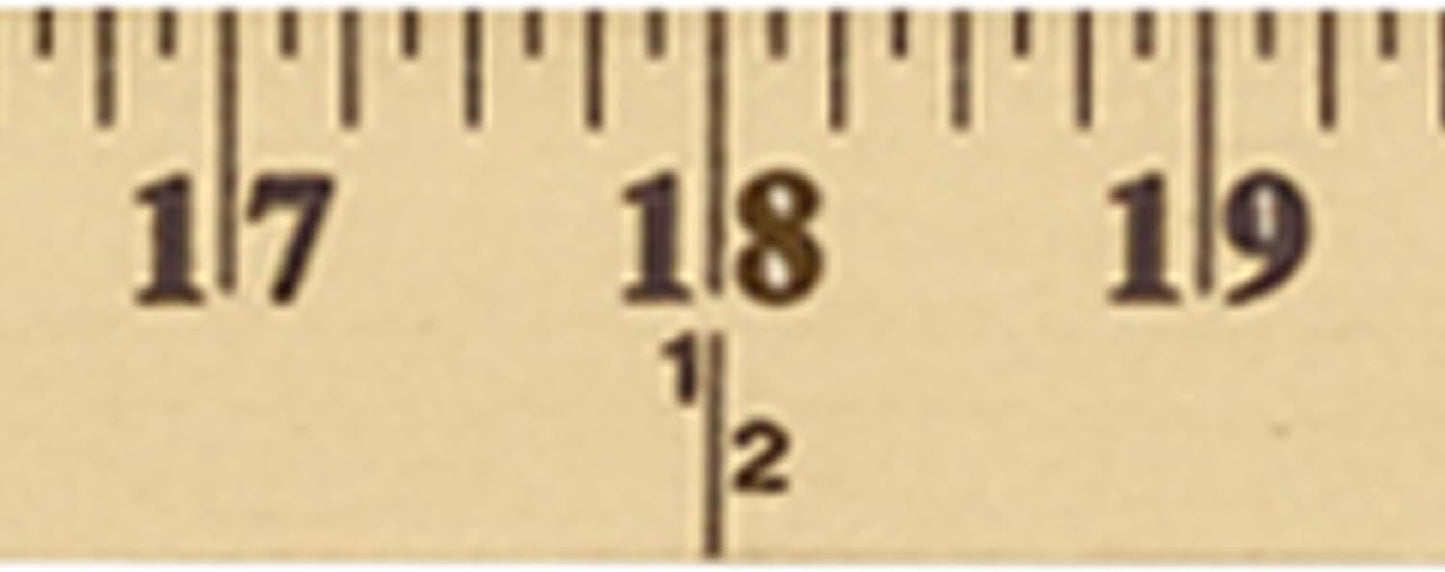 Westcott 636921-001 Wooden Yardstick with Brass Ends