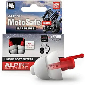 Alpine Hearing Protection 111.23.111 MotoSafe Race Motorcycle Ear Plugs