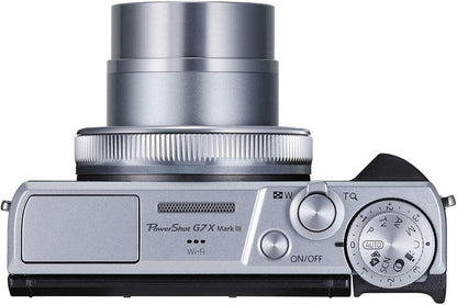 Canon 3638C001 PowerShot G7 X Mark III Silver Kit