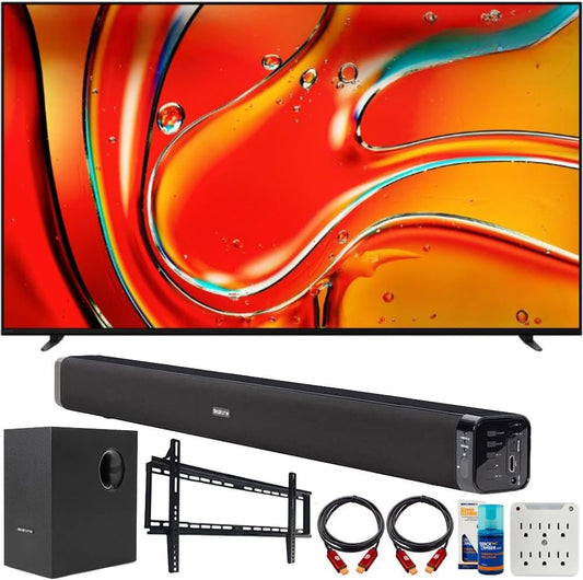 Sony E10SNK65XR70 65-Inch 4K QLED TV Bundle