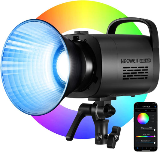 Neewer CB60 RGB 70W LED Video Light Bowens Mount