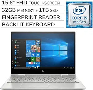 HP Envy x360 2-in-1 i5 Touchscreen Laptop - 32GB, 1TB SSD, 15.6" FHD