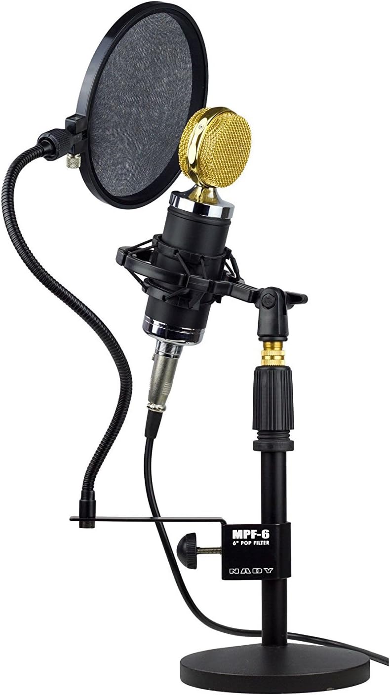 Nady SPF1 6-Inch Clamp-On Microphone Pop Filter