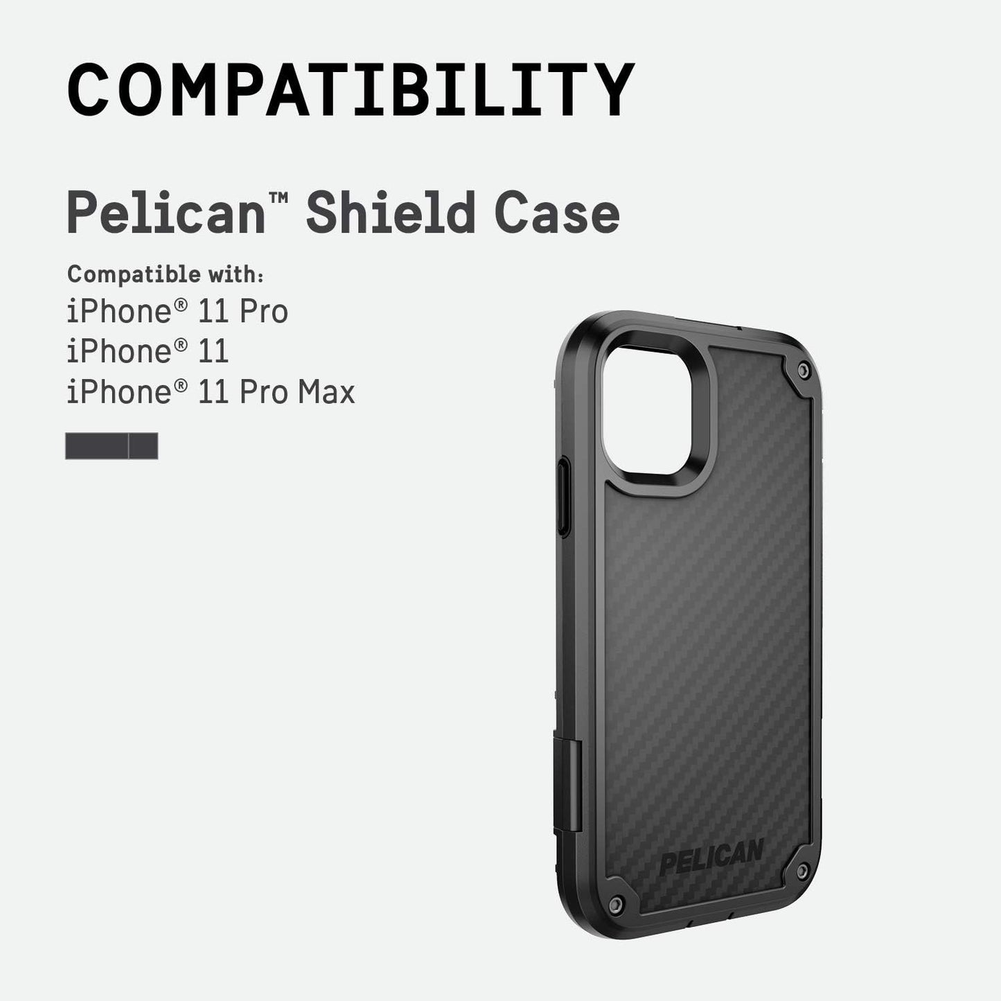 Pelican C55140-001A-BKBK iPhone 11 Pro/XS/X Shield Case