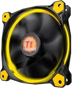 Thermaltake CL-F038-PL12YL-A Riing 120mm LED Yellow Fan — main product image