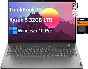 Lenovo ThinkBook 15 Gen 3 - Ryzen 5, 32GB RAM, 1TB SSD Laptop