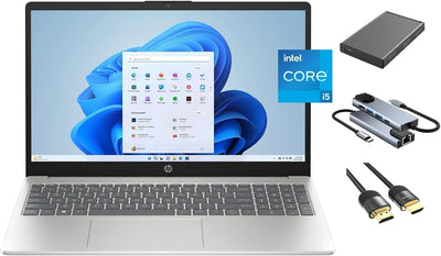 HP 15-fd Laptop Intel i5 12th Gen 15.6" FHD Bundle