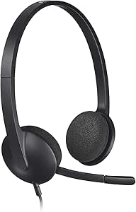 Logitech 981-000507 H340 USB Headset - Black Stereo Headphones — main product image