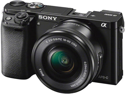 Sony ILCE6000L/B Alpha a6000 Mirrorless Camera with 16-50mm Lens