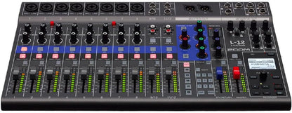 Zoom LiveTrak L-12 12-Channel Digital Mixer Recorder Bundle