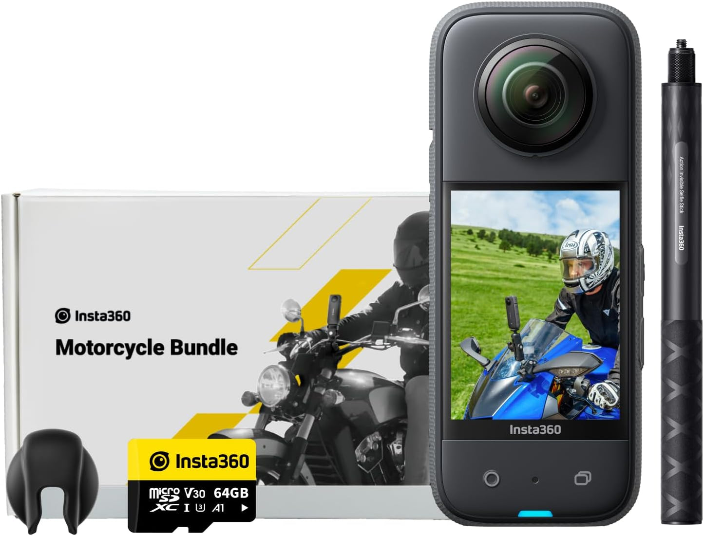 Insta360 X3 Waterproof 5.7K 360 Motorcycle Action Camera