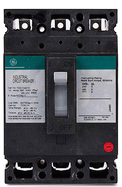 GE Type TED TED134080WL Circuit Breaker - 80 Amp 3-Pole