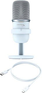 HyperX 519T2AA SoloCast USB Condenser Gaming Microphone - White