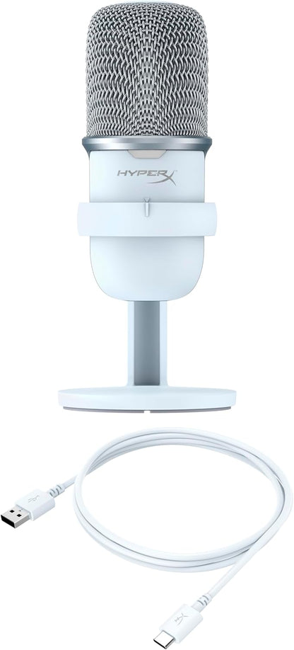 HyperX 519T2AA SoloCast USB Condenser Gaming Microphone - White