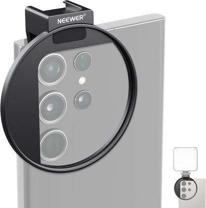 Neewer LA006 67mm Phone Filter Mount Clip Cold Shoe