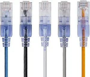 Monoprice 129468 Cat6A Ethernet Patch Cable 1ft 5-Pack