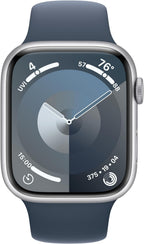 Apple Watch Series 9 GPS 45mm Aluminum Storm Blue (Renewed)