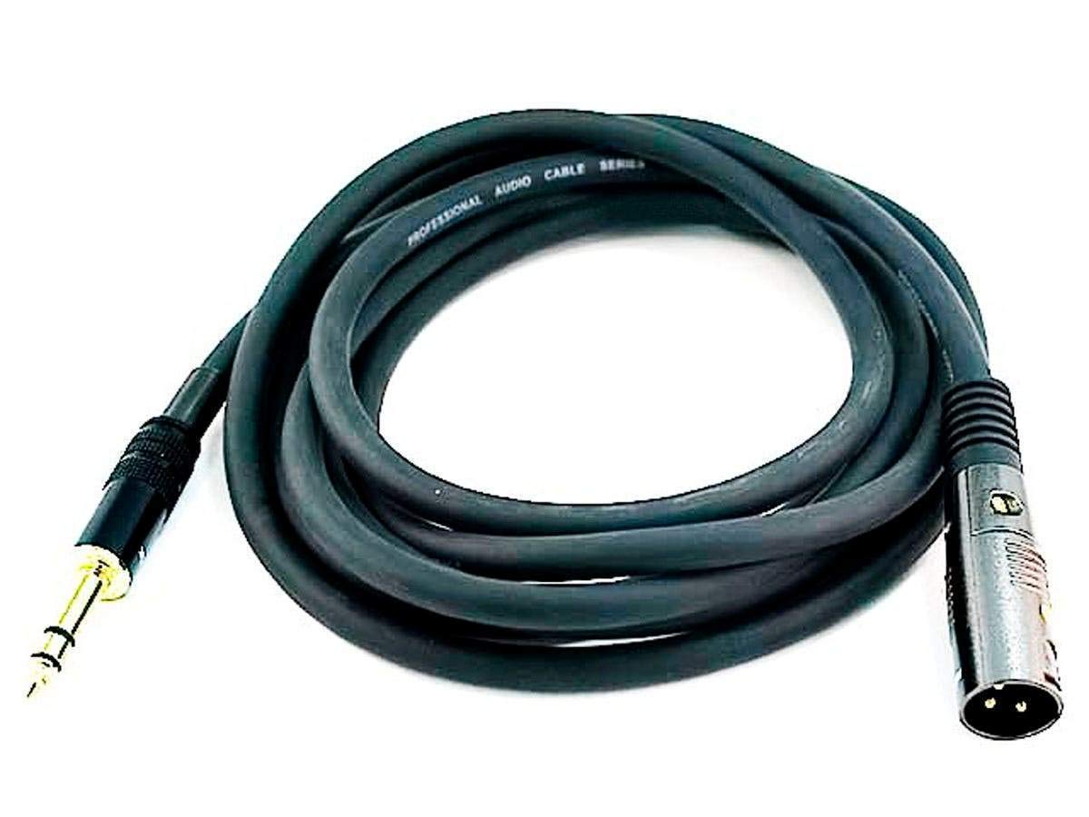 Monoprice 104762 XLR Male to 1/4" TRS Male Cable - 10ft