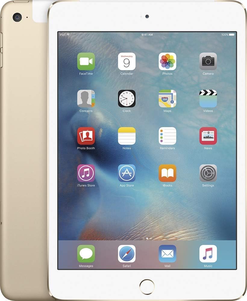 Apple iPad Mini 4: 32GB Gold, WiFi + Cellular, Unlocked