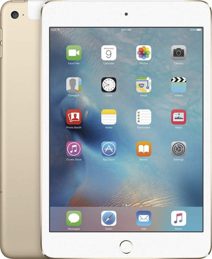 Apple iPad Mini 4: 32GB Gold, WiFi + Cellular, Unlocked