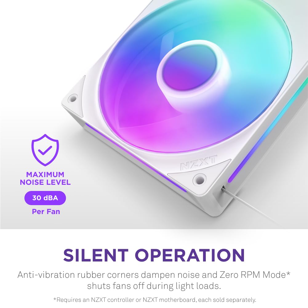 NZXT F360 RGB Core 360mm Liquid Cooler - White