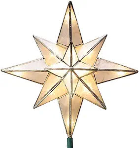 GE HS0714 Capiz Star Christmas Tree Topper — main product image