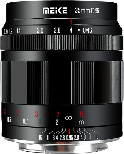 Meike 35mm f/0.95 Lens - MFT Mount Manual Focus