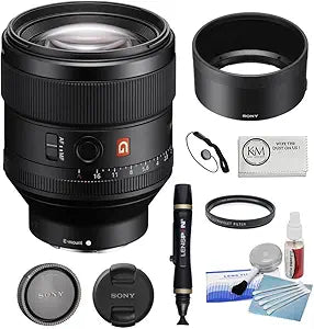 Sony FE 85mm f/1.4 GM Portrait Lens Kit - UV Filter, Cleaning Supplies