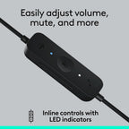 Logitech 981-001425 H570e USB-C Headset - Teams Certified