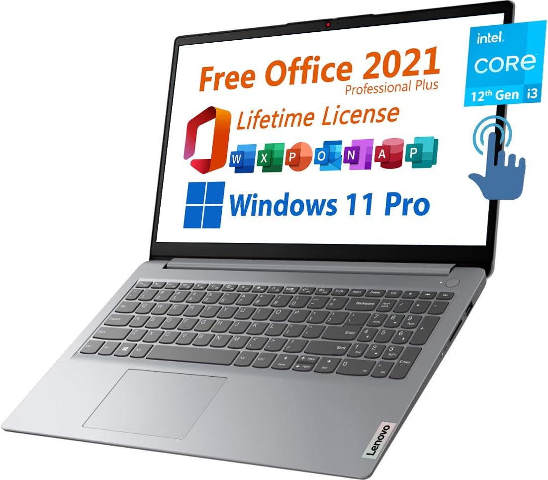Lenovo 15-1i82QD FHD Touchscreen Laptop + Office 2021