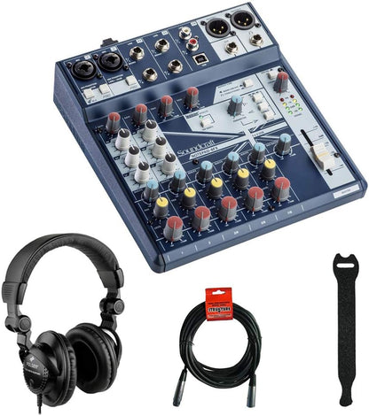 Soundcraft Notepad-8FX 8-Channel Mixer with USB and Effects Bundle