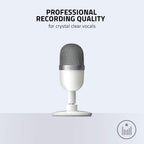 Razer RZ19-03450300-R3M1 Seiren Mini USB Microphone - Mercury White (Renewed)