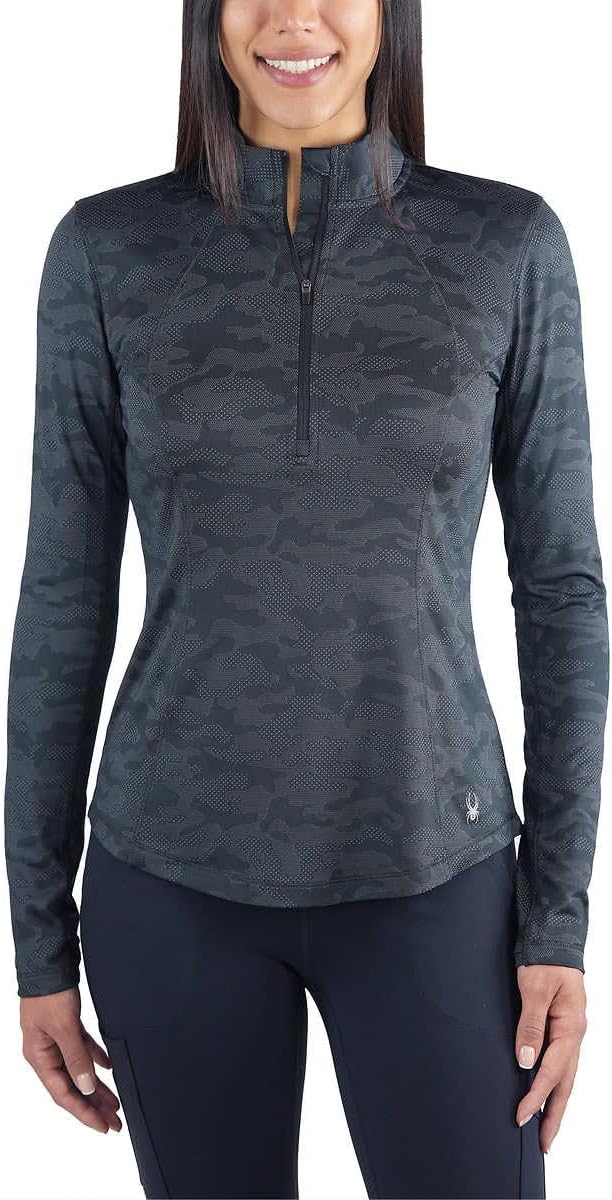 Spyder Ladies' Tech Quarter Zip Top Performance Shirt — main product image