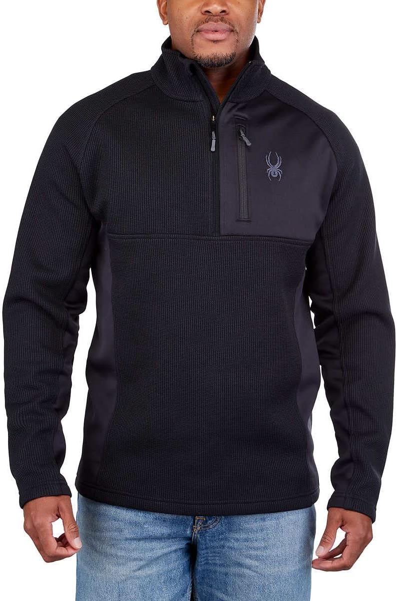 Spyder Gait Half Zip Pullover Jacket Black — main product image