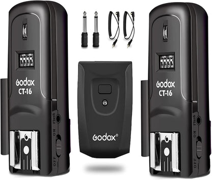 Godox CT-16 Wireless Flash Trigger Dual Receiver Kit