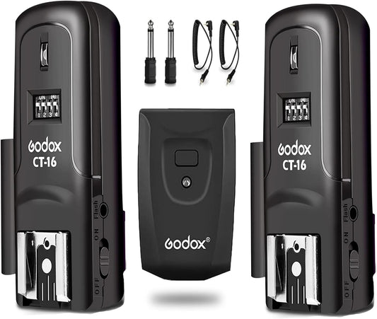 Godox CT-16 Wireless Flash Trigger Dual Receiver Kit