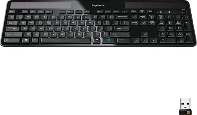 Logitech 920-002912 K750 Wireless Solar Keyboard, Ultra-Thin, USB