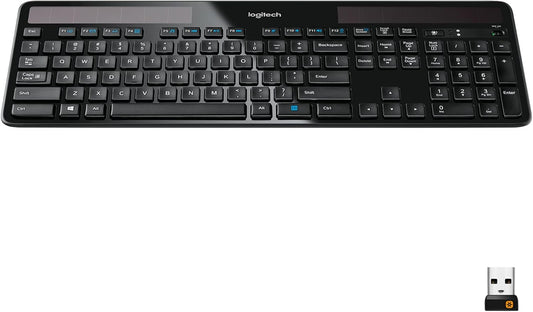 Logitech 920-002912 K750 Wireless Solar Keyboard, Ultra-Thin, USB