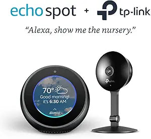 TP-Link Echo Spot + Kasa Cam Smart Home Bundle