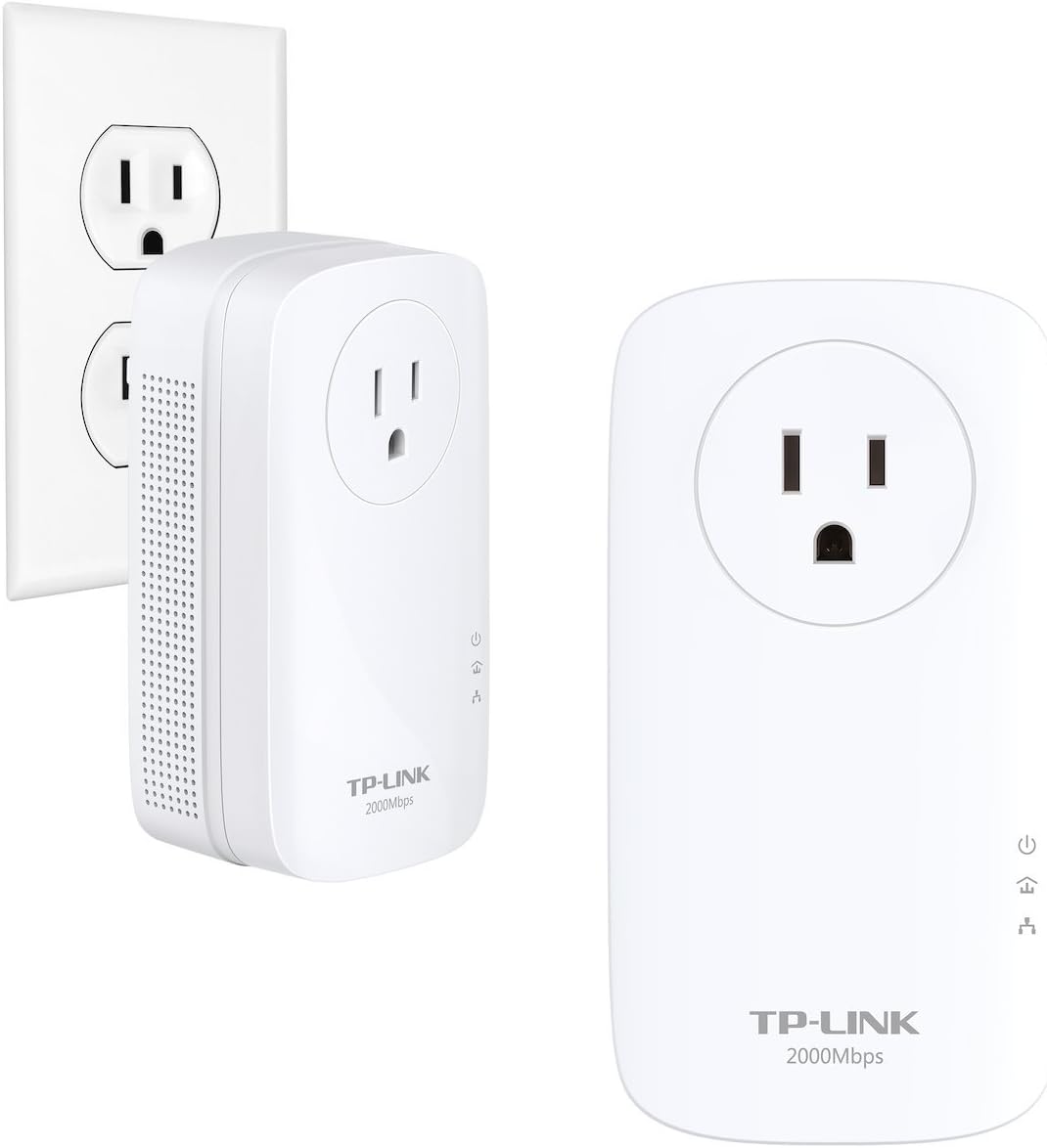 TP-Link TL-PA9020P KIT AV2000 Gigabit Powerline Adapter Renewed