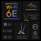 TP-Link Archer TXE72E AXE5400 WiFi 6E PCIe Adapter