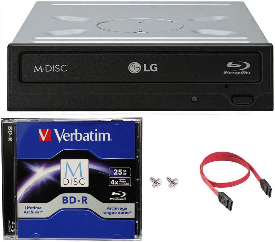 LG FBA-WH14NS40-MdiscBD1pk 16X Blu-ray Burner Bundle